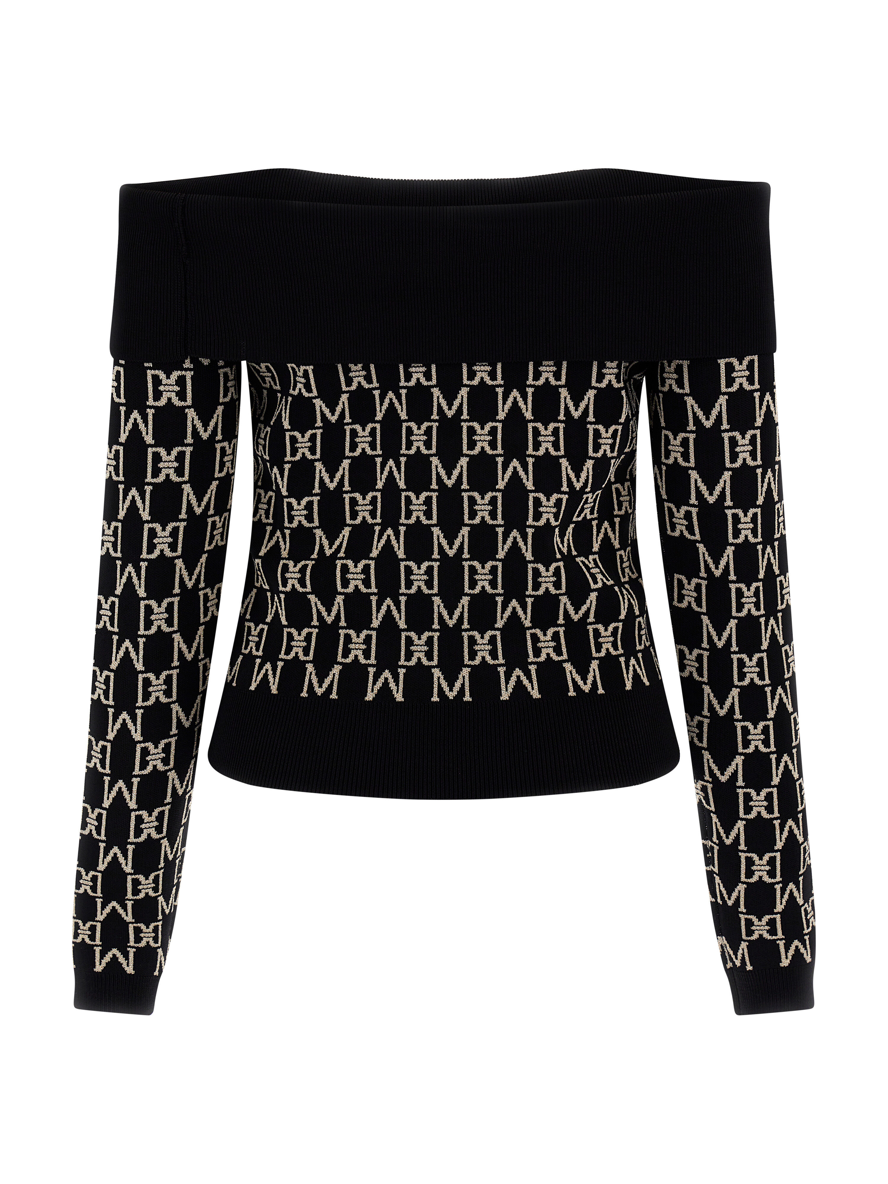 Fendi off online shoulder sweater