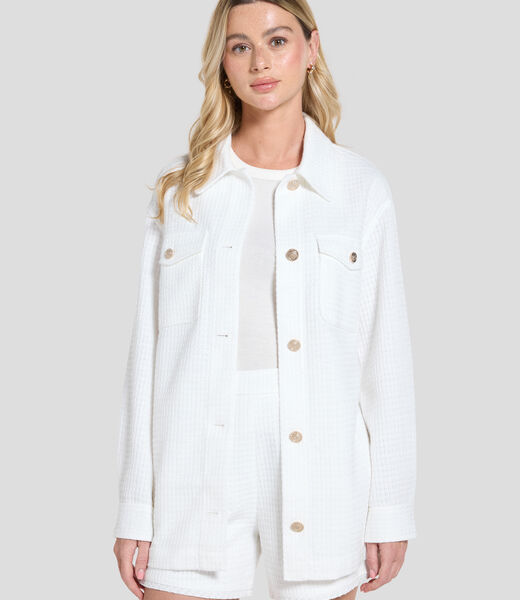 Eulalie tweed shacket