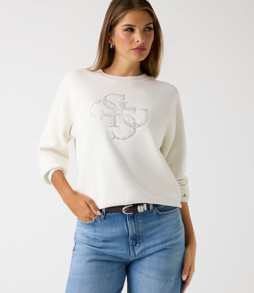 Studded logo sweater