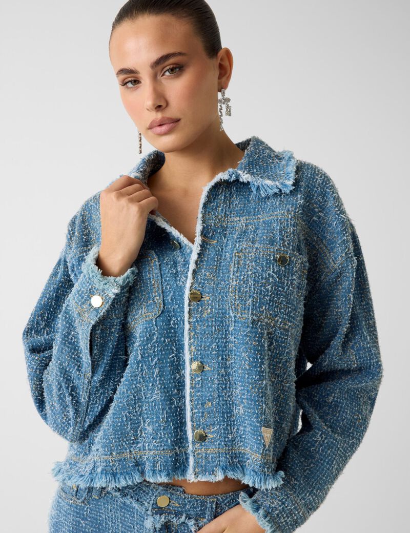 Denim tweed jacket