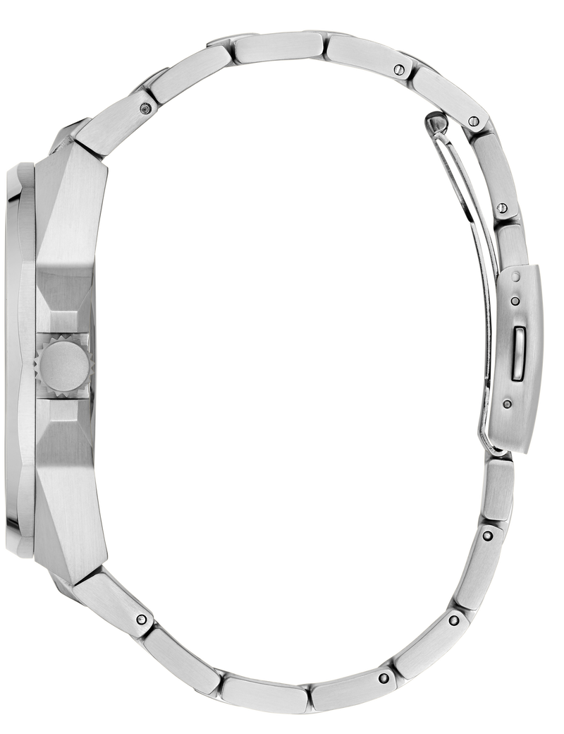 Mens Silver Tone Multi-function Watch