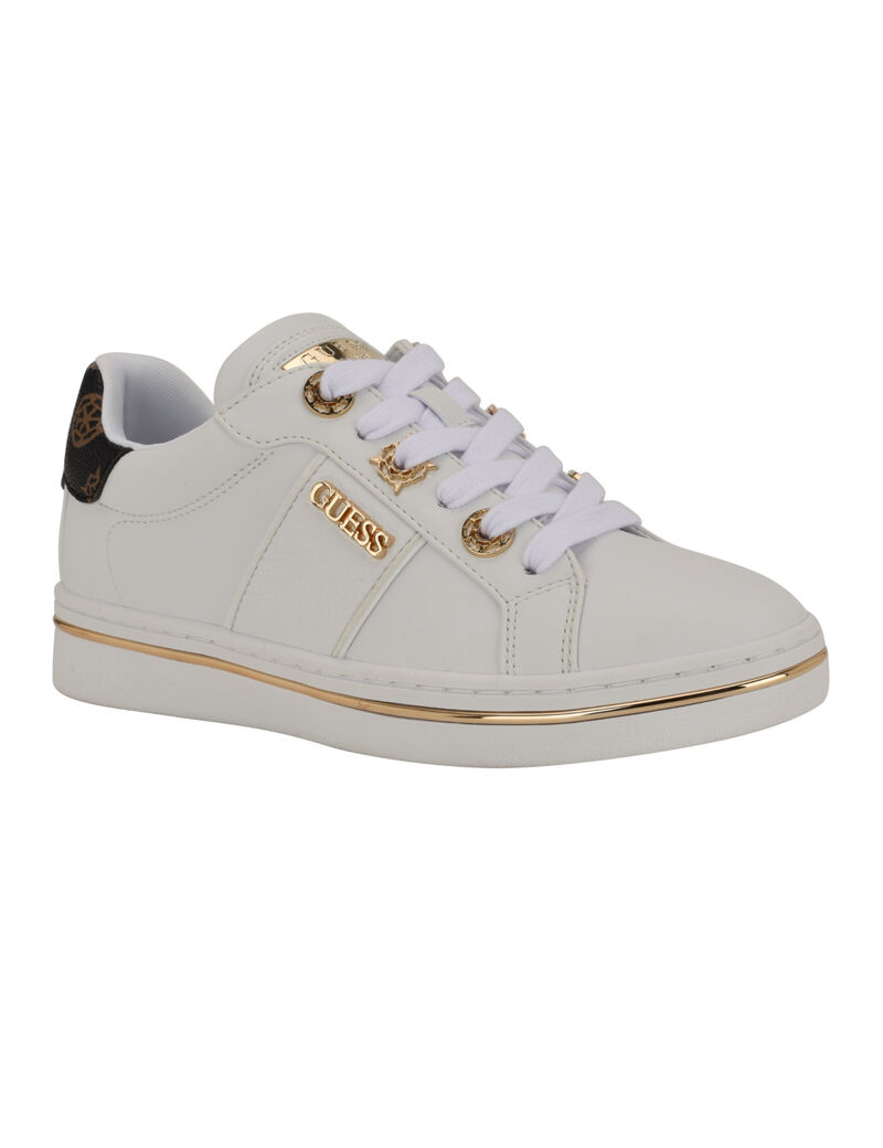 Stew Lace Up Low Profile Logo Detailed Sneaker