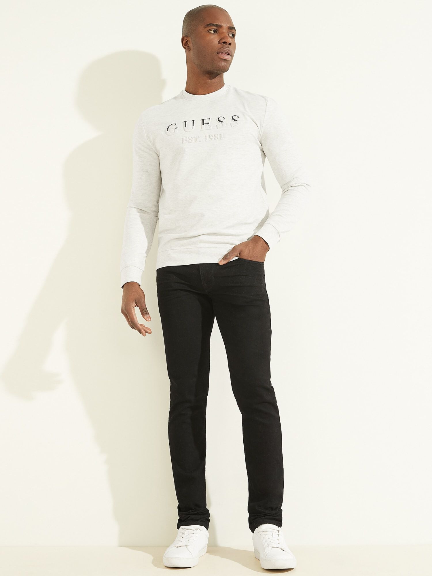 Shop GUESS Online Long Sleeve Men S T Shirt