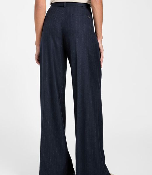 Pinstriped palazzo pants