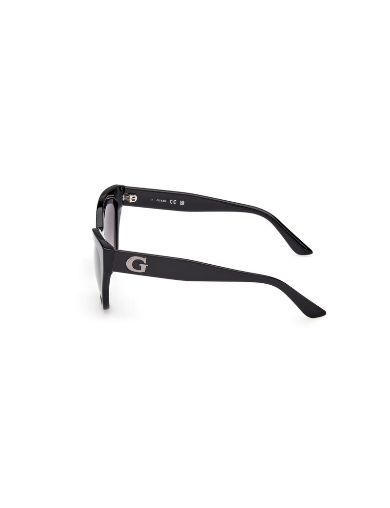 Square black gradient smoke sunglasses