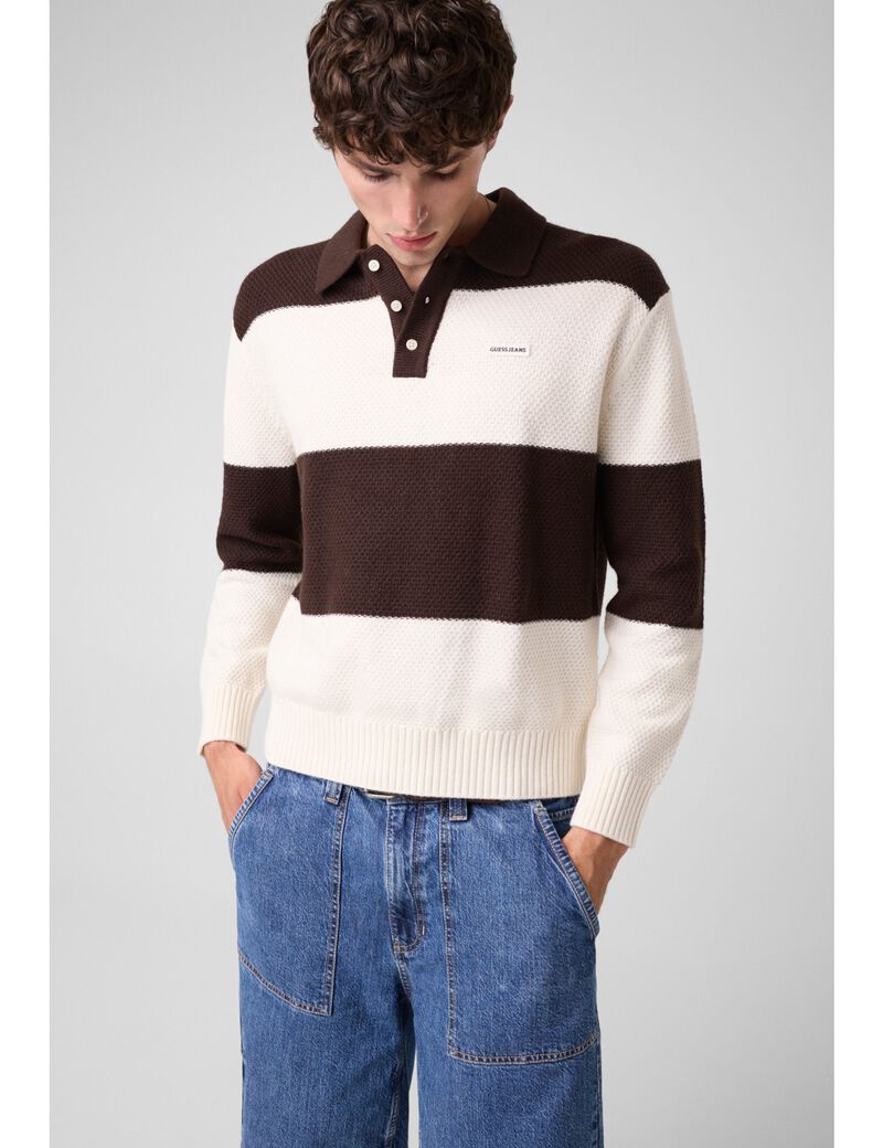 جيس striped sweater polo