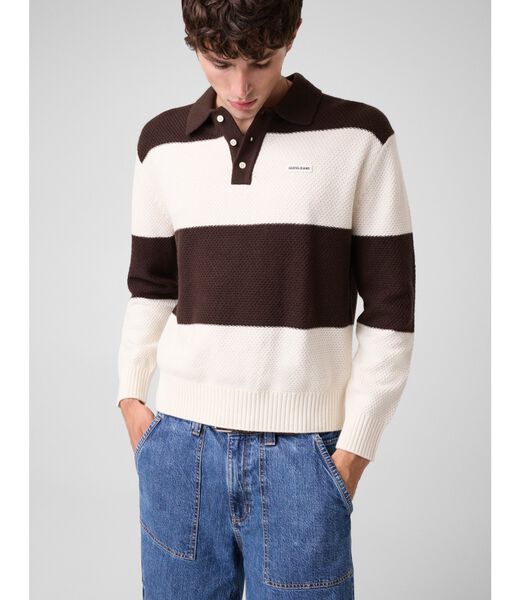 جيس striped sweater polo