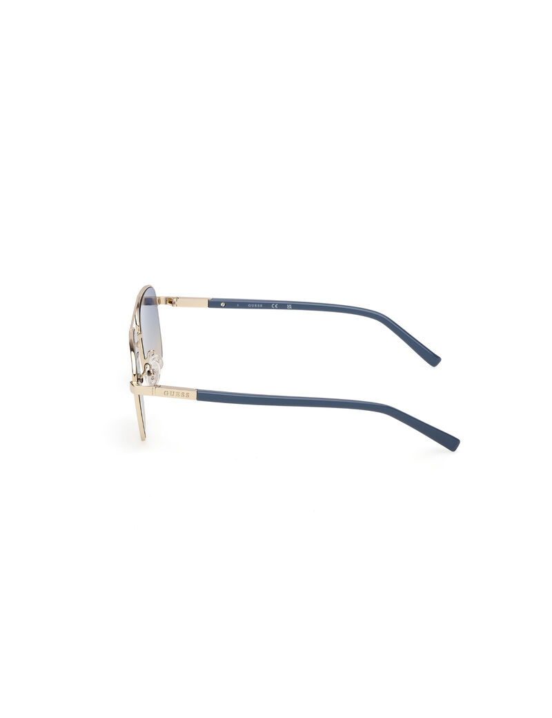 guess square metal sunglasses