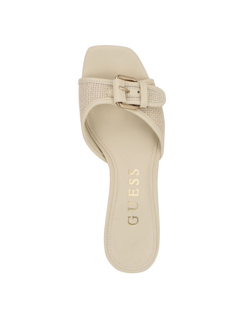 Dista Buckled Logo Kitten Heels