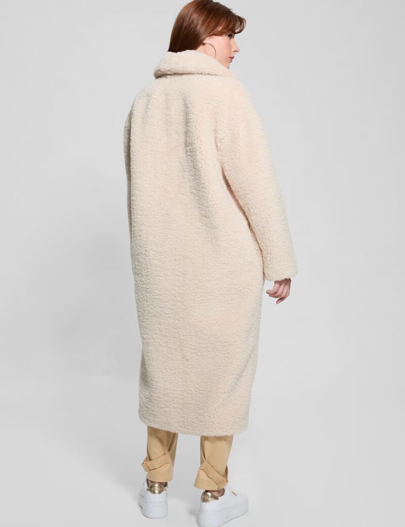 معطف من الفرو الصناعي