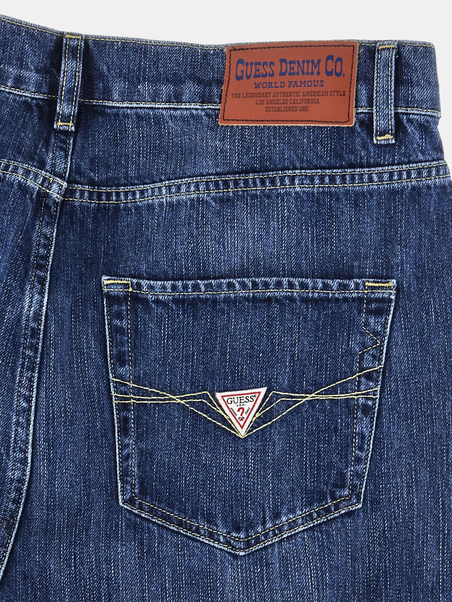 Shop GUESS Online Mid Rise Relaxed Denim Pant