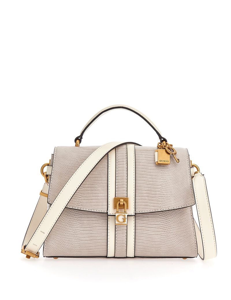 Ginevra python-print mini handbag