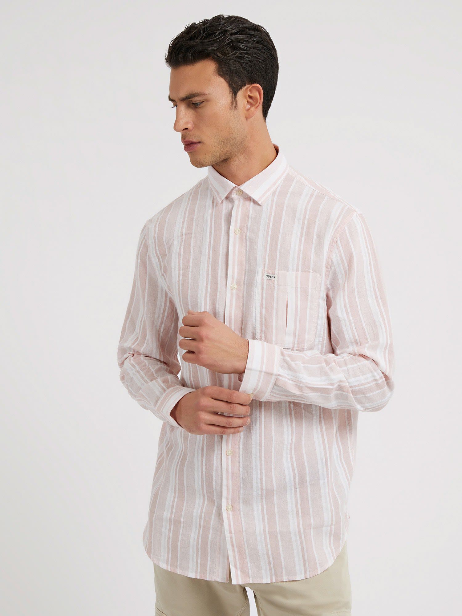 Slim fit striped shirt top