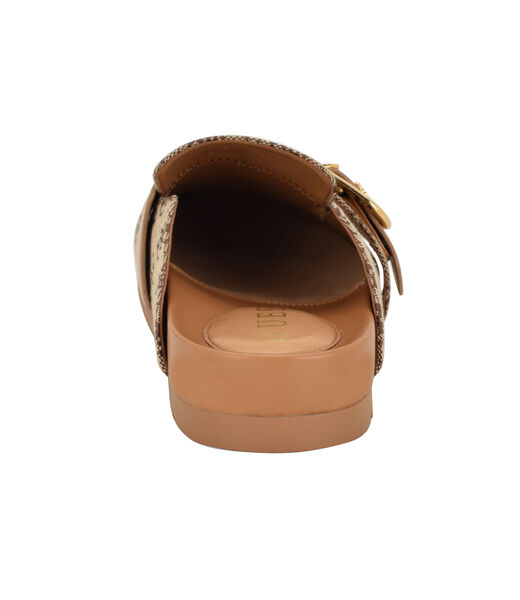 Galavanta Slip On Clog Mule with Buckle Detail