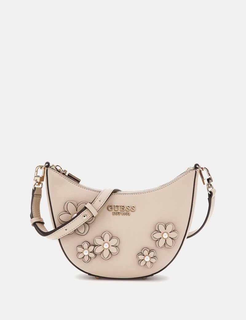 حقيبة كتف زاريا صغيرة مزينة بالزهور