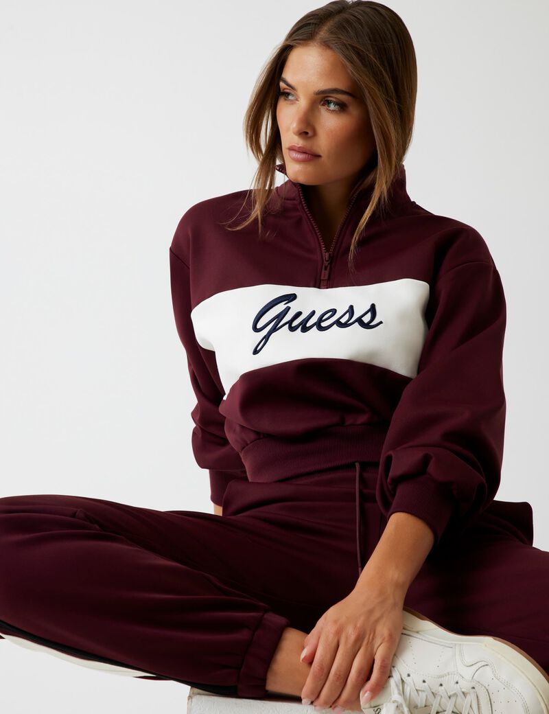 Logo half-zip sweatshirt