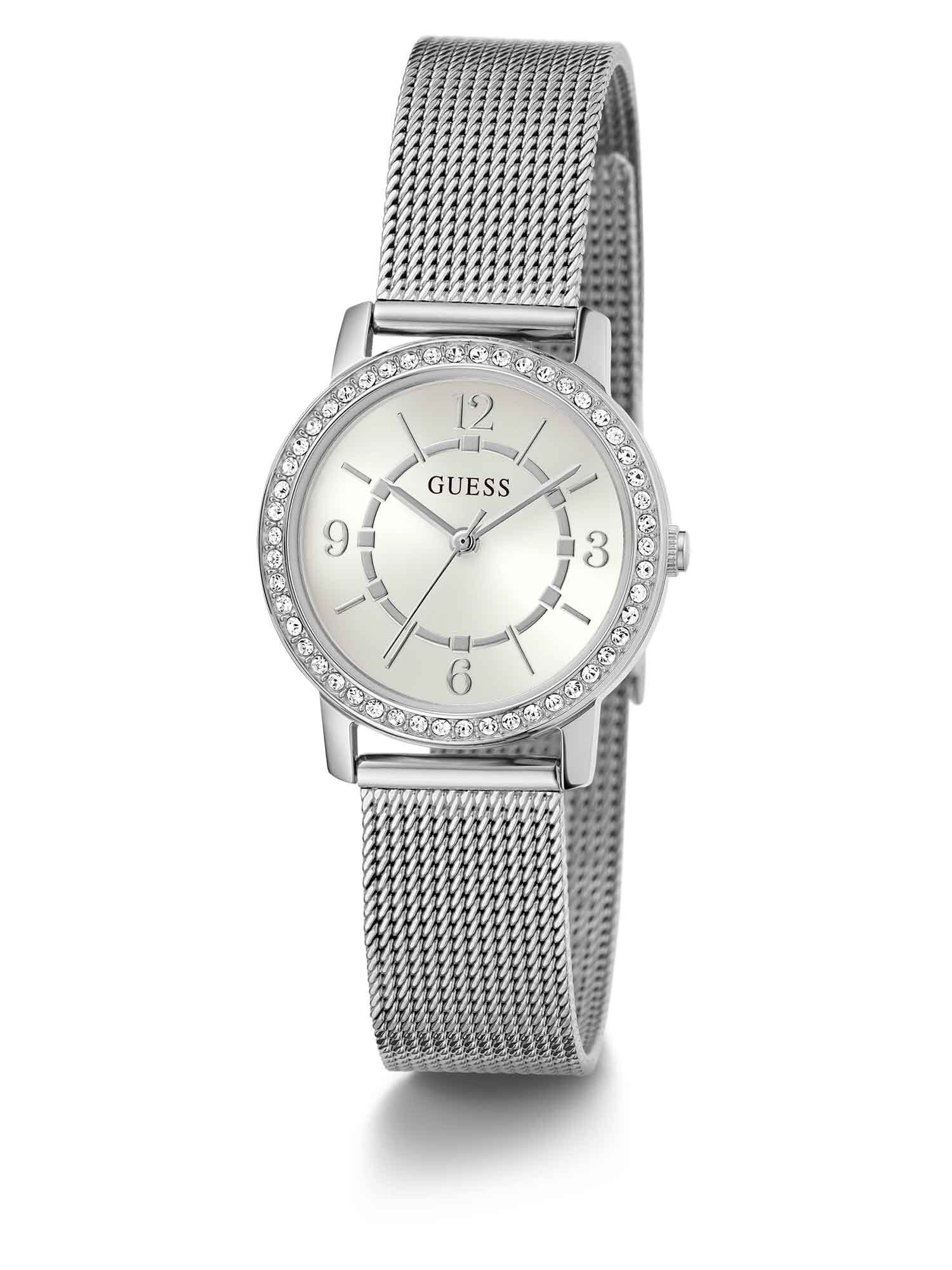 Guess ladies silver watch shop
