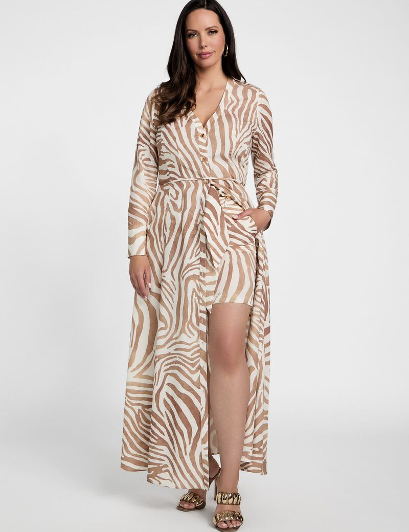 Marciano animal-print long dress