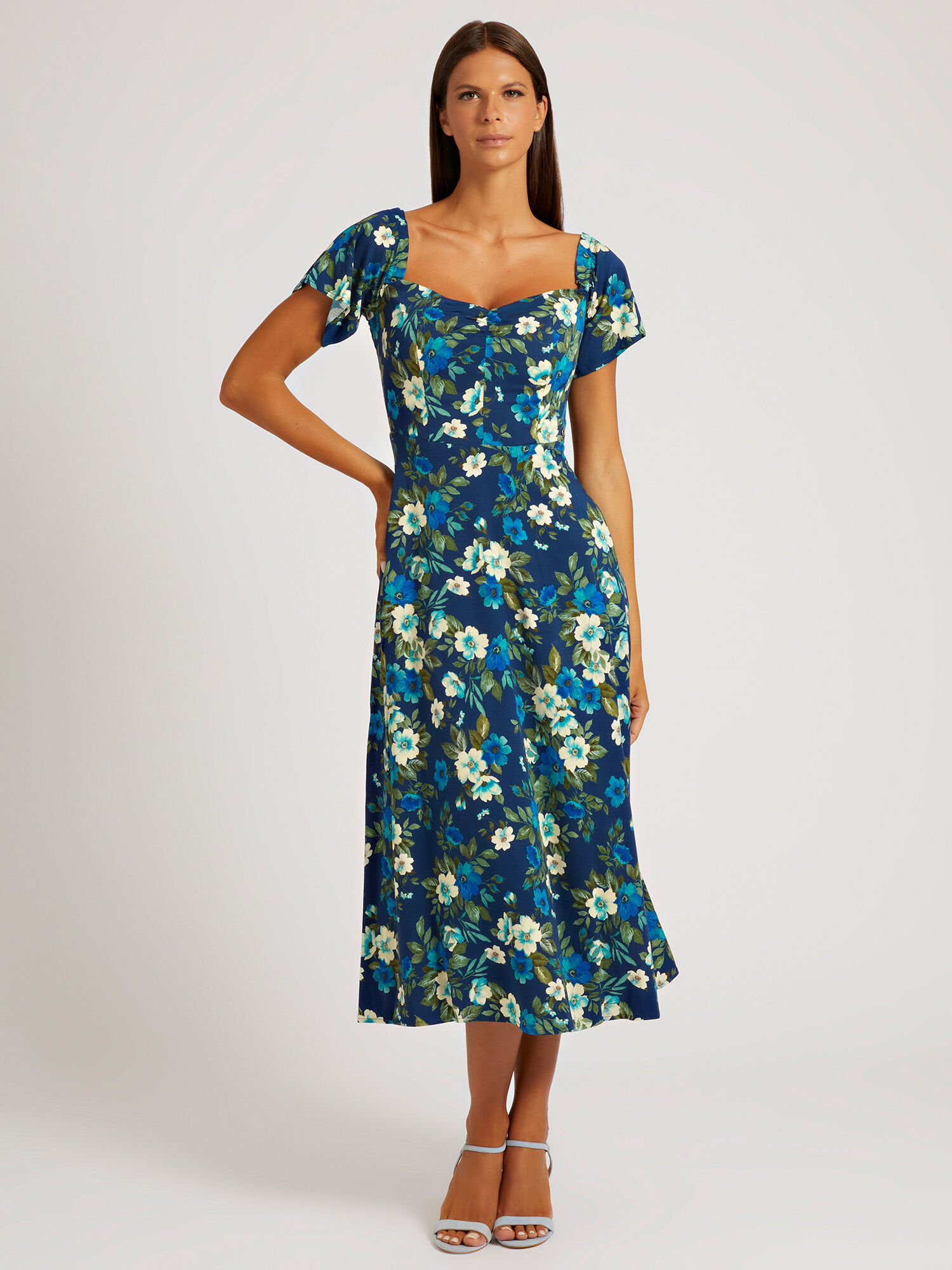 Guess blue floral dress 2025