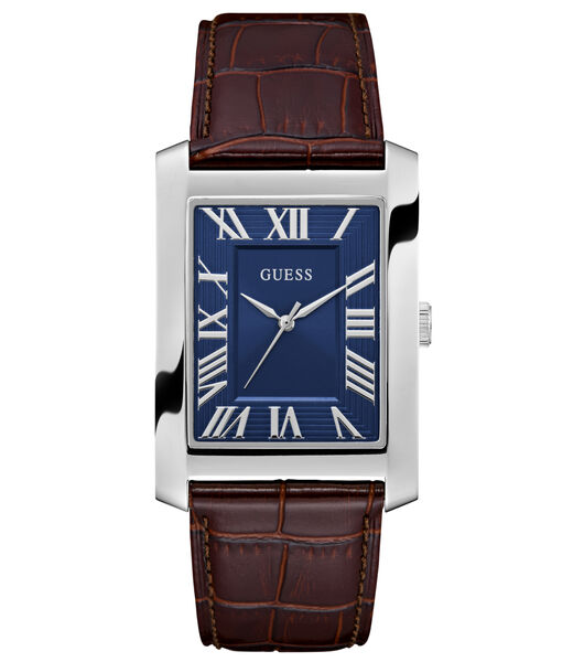 Mens Bronze/Brown/Rose Gold Tone Rectangle Analog Watch