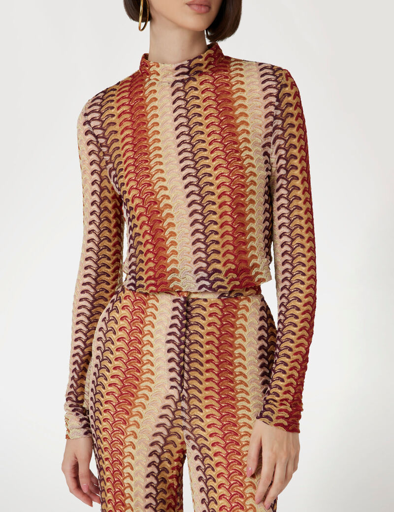 Marciano multicolor jacquard knit top