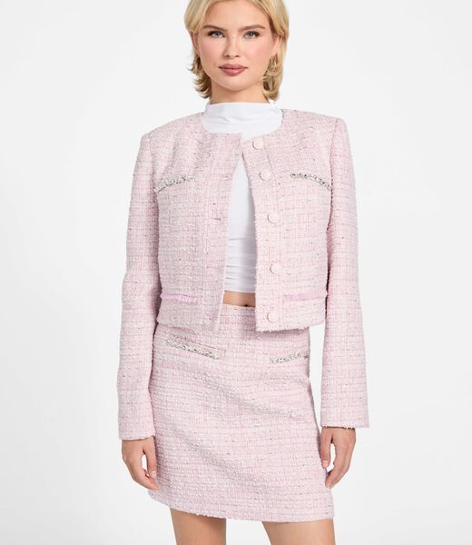 Wool-blend tweed jacket