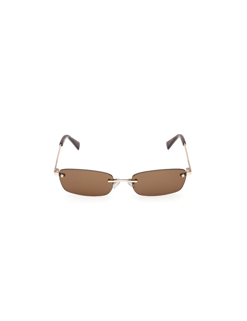 Rectangle metal sunglasses