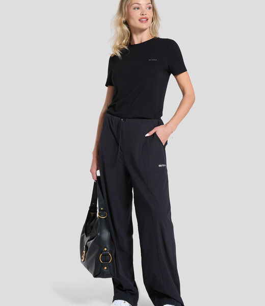 Wide leg cargo pants
