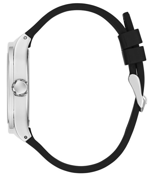 Mens Black/Gunmetal/Grey Square Analog Watch