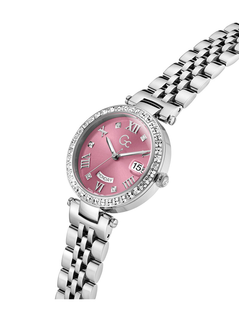 Gc Flair Crystal mid size metal watch