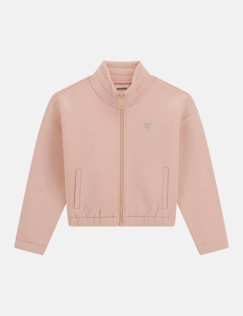 guess zip up scuba sweatshirt