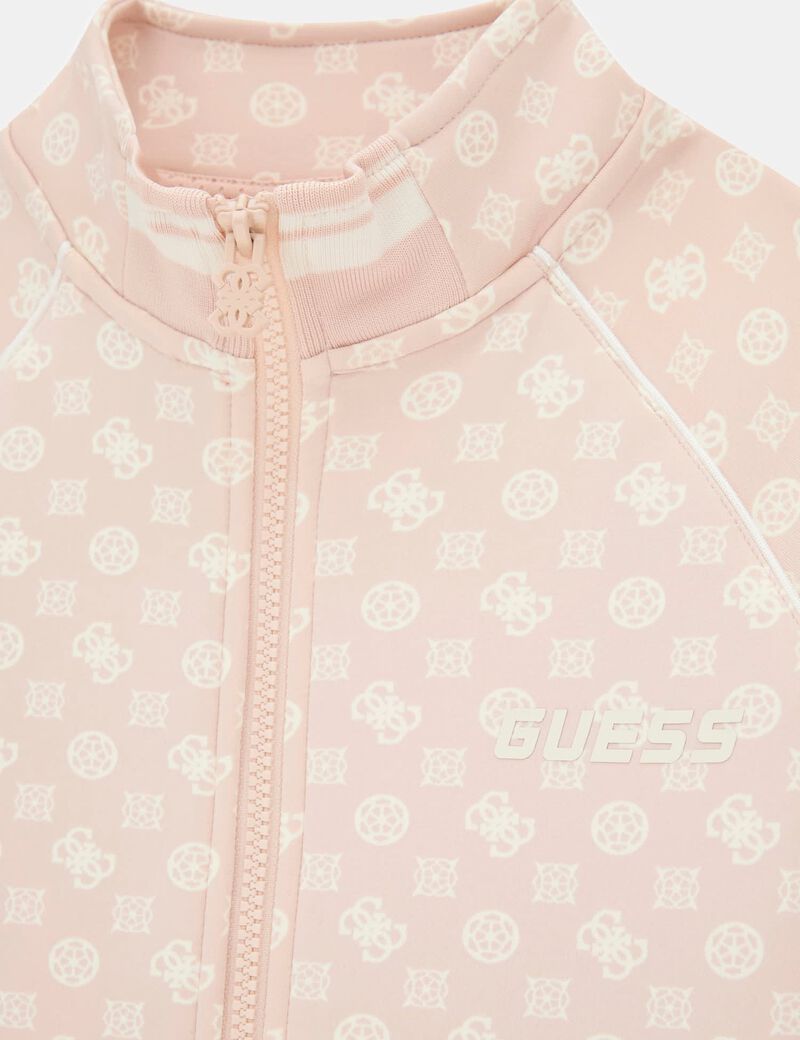 سويت شيرت بسحاب كامل وبشعار الماركة