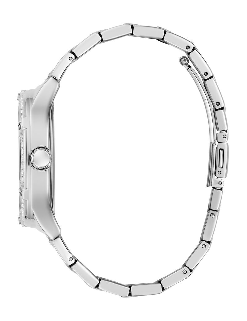 ساعة متعددة الوظائف باللون الفضي