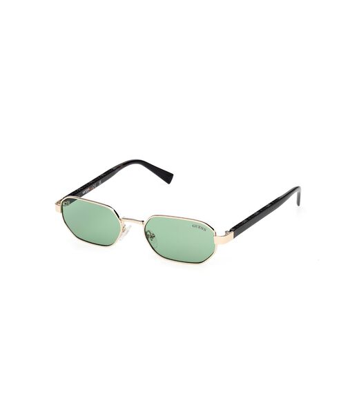 Geometric full rim sunglasses