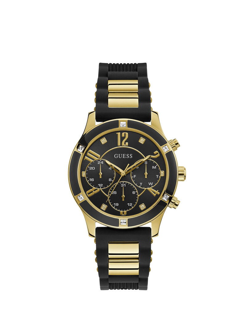 Gold And Black Watch Multifuction Watch