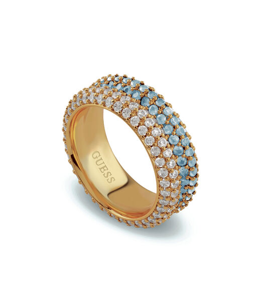 8mm essenza pave double ring