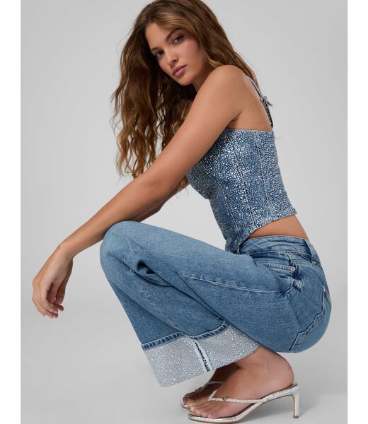 guess rey wide leg jeans