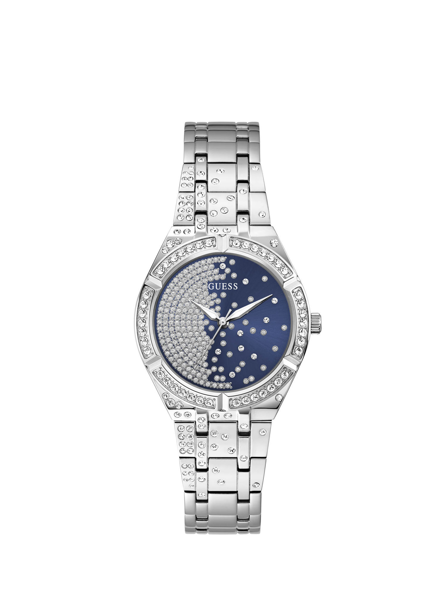 Shop GUESS Online Ladies Silver Watch
