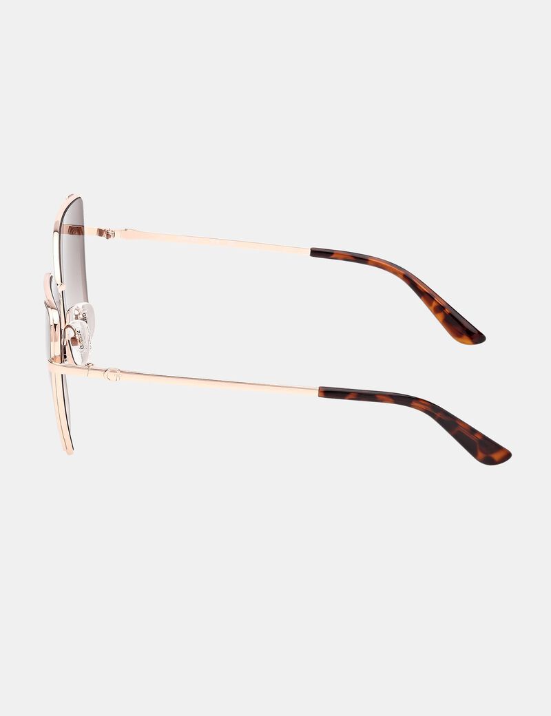 Geometric Butterfly Metal Sunglasses