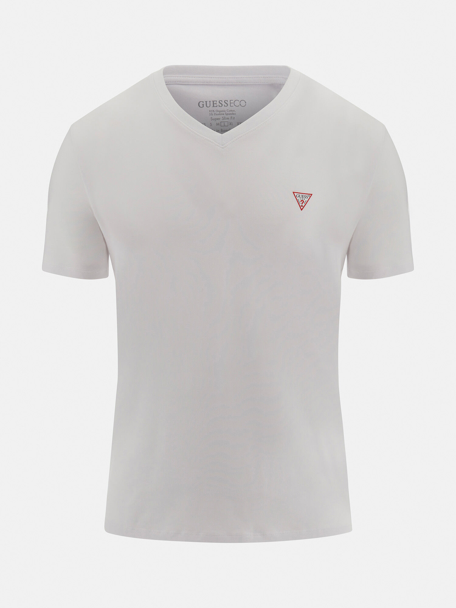 Slim fit white v neck clearance t shirt