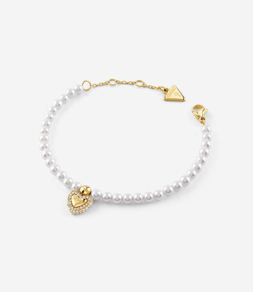 Pave heart bracelet