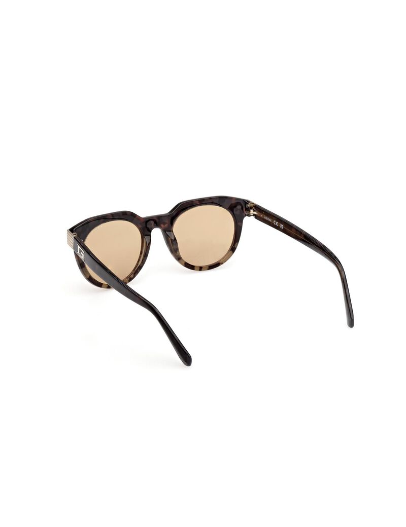 Round brown sunglasses