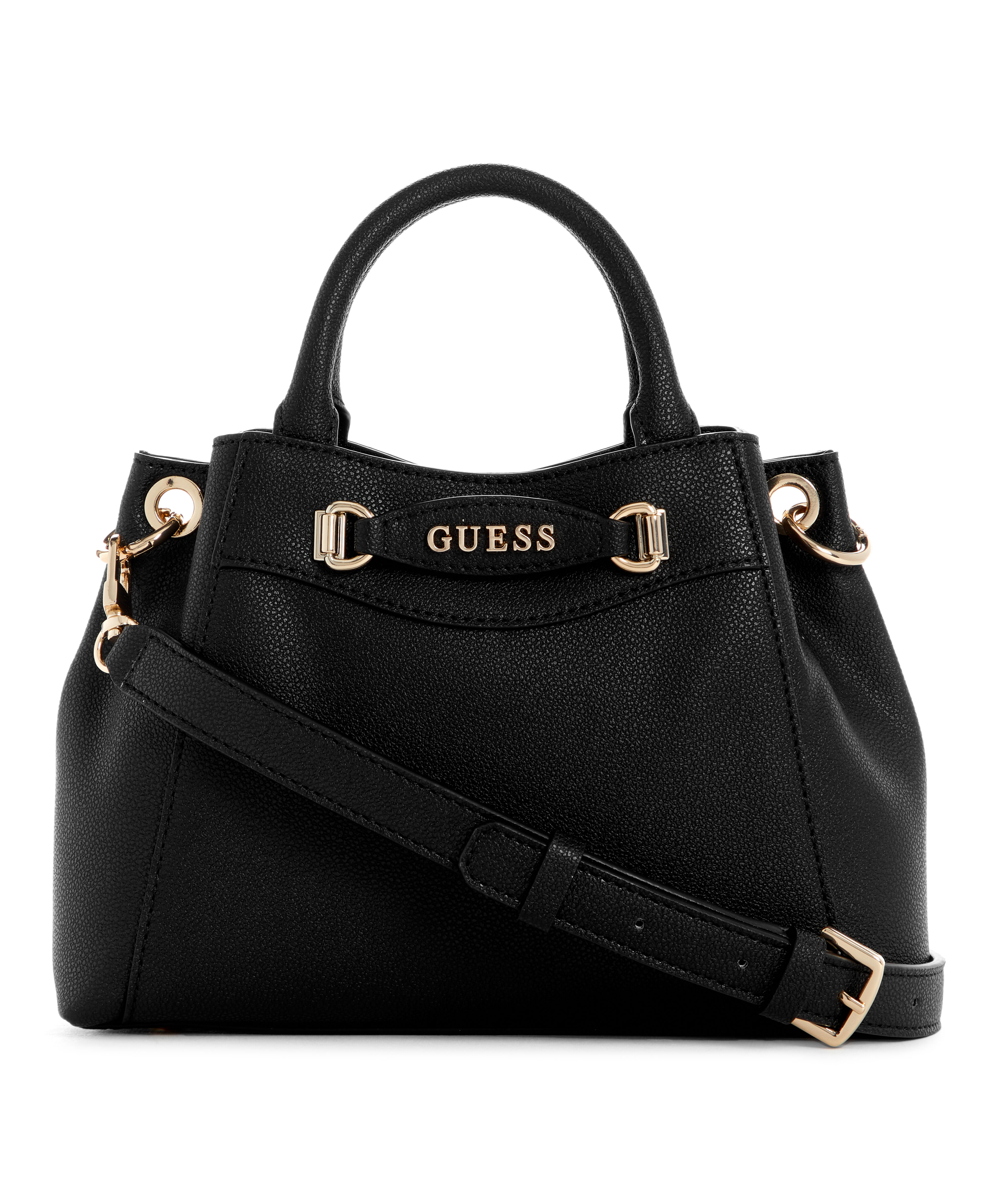 Guess black satchel hot sale