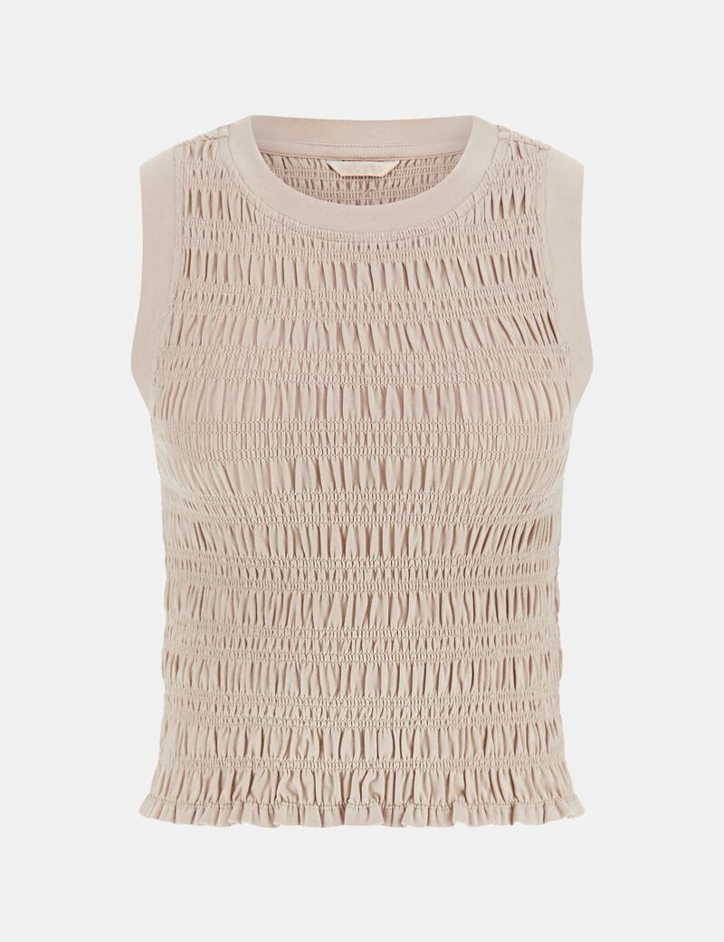 Smocked tank top