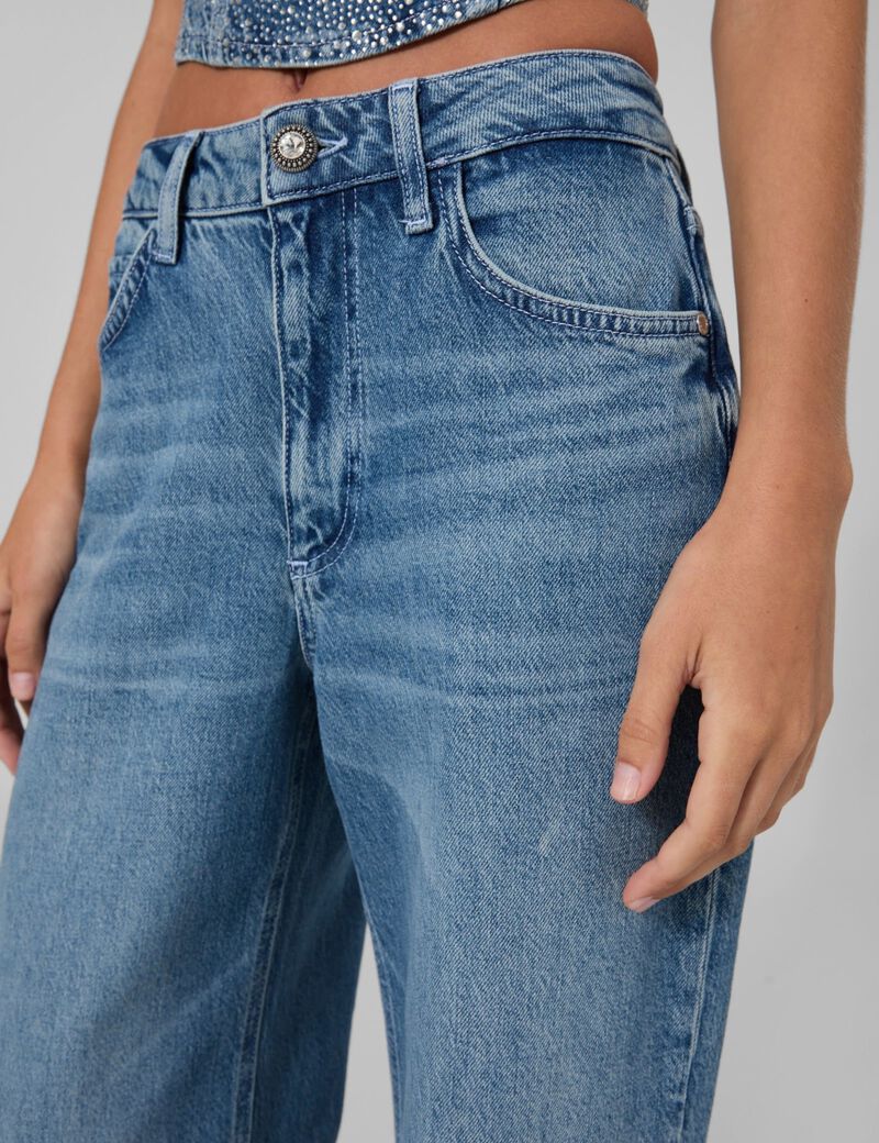 guess rey wide leg jeans