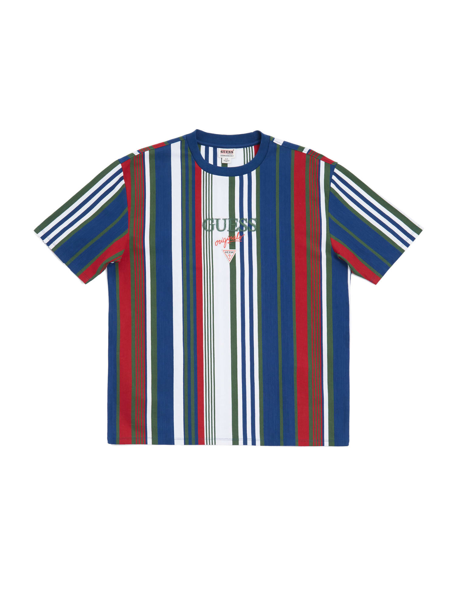 Striped t shirt guess discount