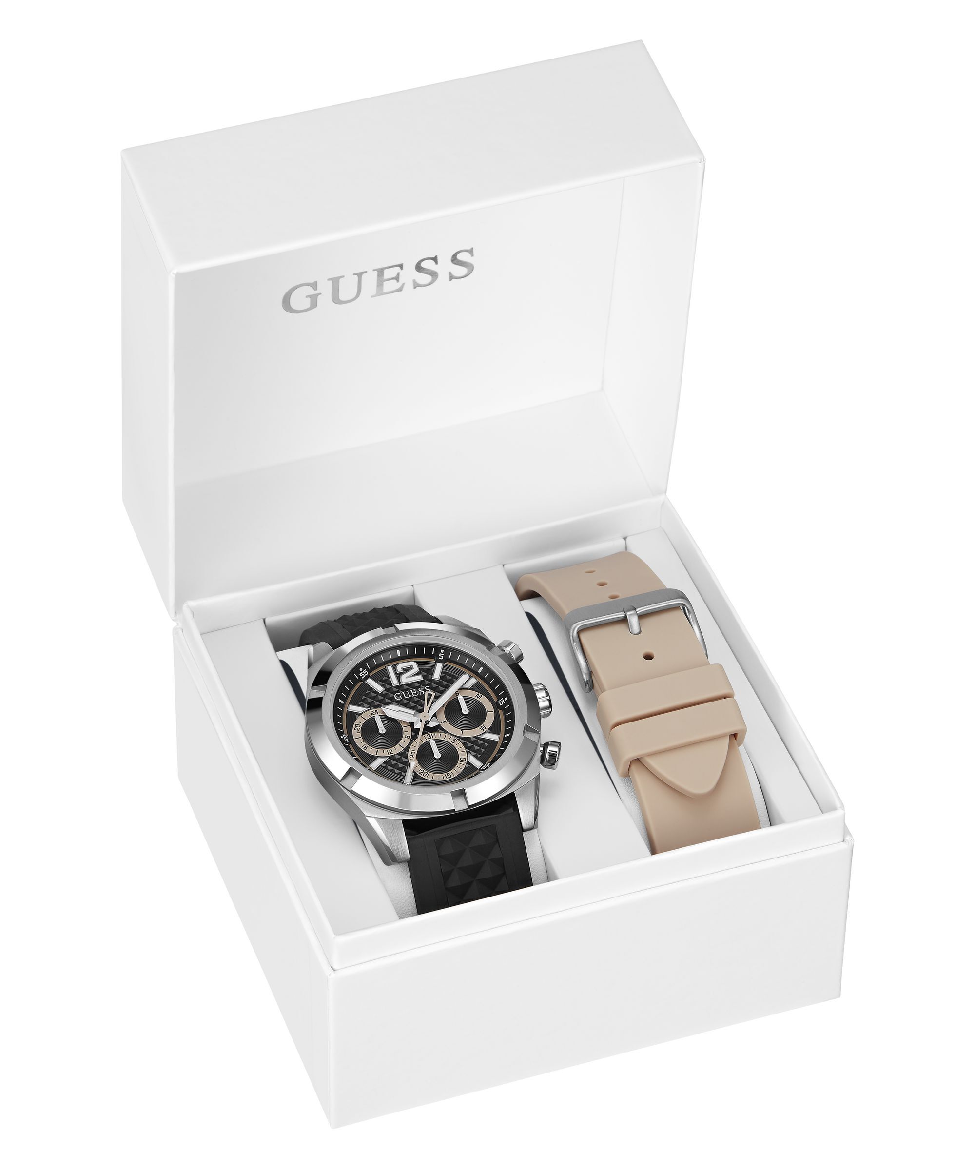 Shop GUESS Online Multi function watch with interchangeable strap