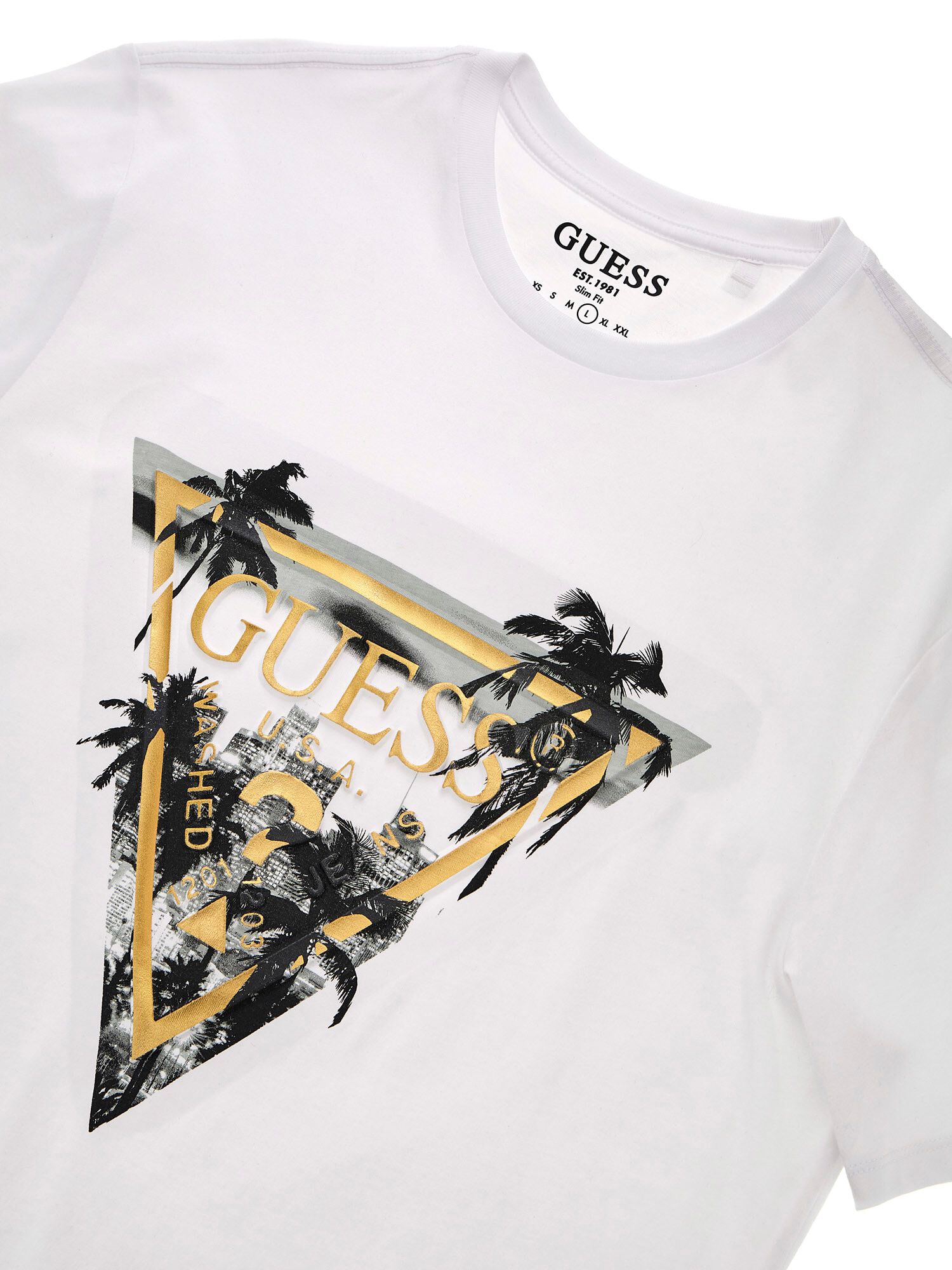 Guess t shirt slim hot sale fit