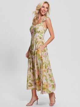 Floral print midi dress