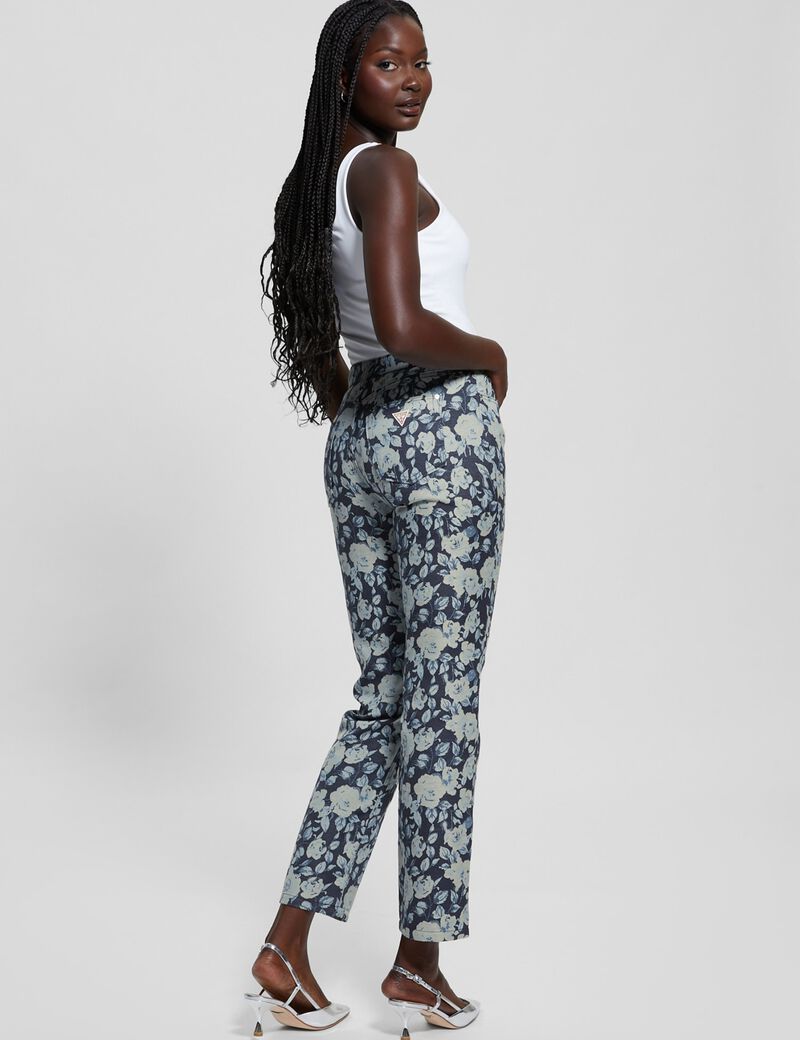 بنطال جينز جاكار مزهر